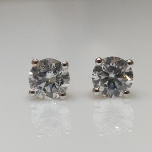 Pendientes Pequeños de Diamante Cultivado en Laboratorio de 0.50 ct, Oro de 14K, Certificado IGI, Joyería Minimalista para Compromiso, Boda, Uso Diario, Regalo para Mujer - Product Image 5