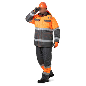 Trajes de Trabajo para Hombre Color Naranja, Nuevo Modelo, Resistentes al Viento, Alta Visibilidad, Personalizables con Logotipo, Producto Popular - Product Image 1
