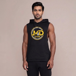 Débardeur de sport personnalisé pour homme, sans manches, pour la gym, le fitness et l'entraînement, avec logo personnalisé, respirant, vêtement de sport - Product Image 1