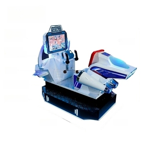 Simulateur de vol interactif pour enfants Modern Speedster Hawk, système à monnayeur, 1 joueur, puissance 800W, en métal et plastique - Product Image 1