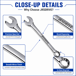 Eastman Jumbo Wrench Open and <b>Box</b> End Spanner Wrench Chrome Vanadium Steel Double Sided Open Ends Hand <b>Tool</b> - Product Image 3
