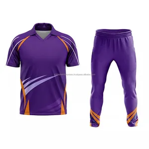 Melhor Qualidade Sublimação Cricket Uniforme 100% Poliéster Sublimação Cricket Uniforme Novo Design Cricket Uniforme