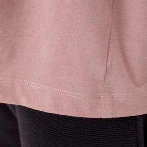 Camiseta de Hombre Rosa de Manga Corta con Cuello Redondo, Corte Regular, de Algodón Jersey, Estilo Casual, Color Sólido, Tejido Liso - Product Image 2
