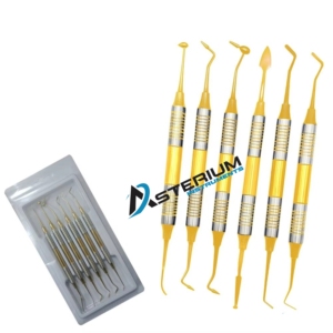 Juego de Instrumentos Dentales de Acero Inoxidable Asterium Instruments, Herramientas para Colocación de Composite Restaurador, Certificación CE - Product Image 5