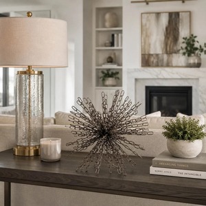 Modern Metal Tabletop Sculpture Artistic Figure Contemporary Easter Decor Living Room <b>Decoration</b> - Product Image 4