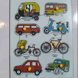 Juego de Rompecabezas de Transporte de Madera Ecológico para Preescolar, Rompecabezas de Vehículos de Madera con Logotipo Personalizado al por Mayor para Jardín de Infancia - Product Image 1