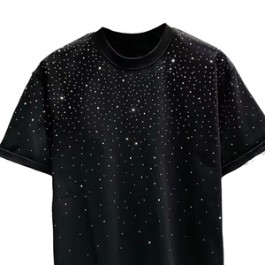 Wholesale New Design Rhinestone <b>T</b> <b>Shirts</b> For Men Streetwear Fashion Printed Men Custom Design <b>Ringer</b> Rhinestone <b>T</b> <b>Shirts</b> - Product Image 6