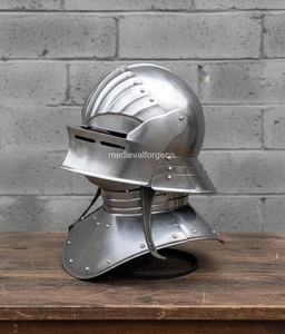 Casco de Caballero de Acero Inoxidable con Juego de Armadura de Gorgeta, Accesorio de Cosplay Ponible para Exhibición Coleccionable de Arte - Product Image 5