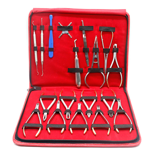 Ensemble d'instruments dentaires, kit d'outils chirurgicaux pour l'extraction dentaire, la pose d'implants, le traitement parodontal et la dentisterie générale - Product Image 1