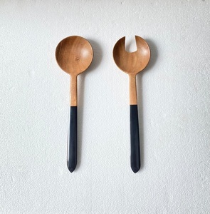 ชุดเสิร์ฟสลัดไม้และเรซิ่น ดีไซน์สวยงาม ใช้เสิร์ฟสลัดได้ทั้งในบ้าน ครัว งานเลี้ยง หรืองานอีเว้นท์ ราคาสุดคุ้มค่า - Product Image 2