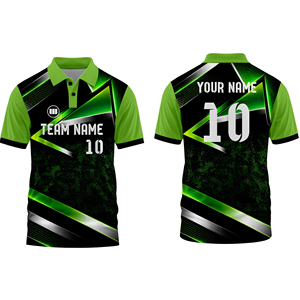 เสื้อคริกเก็ตผู้ชายแบบสั่งทำพิเศษ เนื้อผ้าแห้งเร็ว ระบายอากาศได้ดี ชุดทีมกีฬา ผู้จำหน่ายขายส่ง - Product Image 1