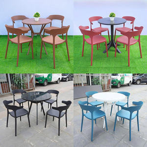 เก้าอี้พลาสติกสีดำทันสมัย ทนทาน นั่งสบาย ขนาดกะทัดรัด เหมาะสำหรับรับประทานอาหารกลางแจ้งในสวนและงานปาร์ตี้ในลานบ้าน - Product Image 2