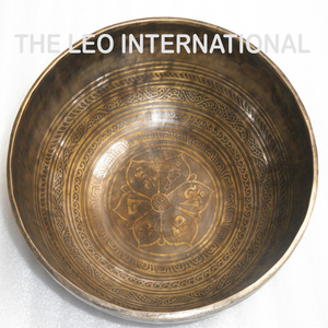 Juego de 7 Cuencos Tibetanos de Aluminio Chapados en Oro, Libres de Metales, para Yoga Budista, Artesanía Religiosa, Sonido de Chakras y Meditación - Product Image 3