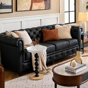Premium Genuine Leather <b>Sofa</b> <b>Bed</b> Durable Construction Timeless Design for Living Room Bedroom School Park Commercial Spaces - Product Image 1