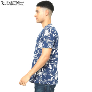 Camiseta de Verano con Estampado Tropical Sublimado, de Alta Calidad, Cómoda, Informal, de Manga Corta, para Uso Diario, Transpirable - Product Image 2