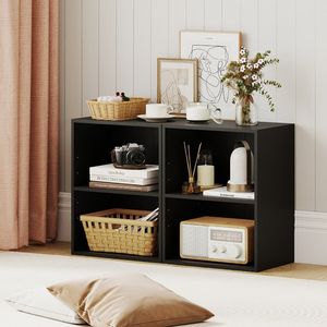 ชั้นวางหนังสือแบบเปิด 2 ชั้น พร้อมชั้นวางปรับได้ 5 ระดับ - Product Image 6