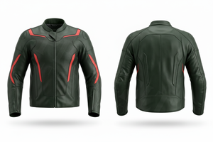 เสื้อแจ็คเก็ตมอเตอร์ไซค์หนังแท้ขายส่ง ออกแบบเองได้ พร้อมแผ่นรองกันกระแทก ทันสมัย ทนทาน สวมใส่สบาย อุปกรณ์ขี่มอเตอร์ไซค์ - Product Image 2