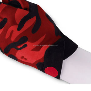 Guante de Billar de Medio Dedo con Camuflaje Rojo, Impresión por Sublimación, Accesorio Deportivo Unisex para Todas las Temporadas - Product Image 5