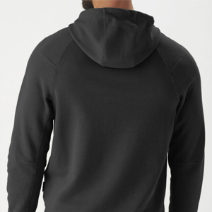 Nouveau design – Sweat à capuche mi-zippé pour homme, broderie personnalisée, teinture unie, coupe oversize, manches longues, style streetwear, nouvelle arrivée, 100 % coton - Product Image 6
