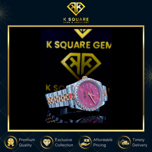 Reloj de Lujo de Diseño Premium, Analógico, de Acero Inoxidable, Automático, de Cuarzo, Resistente al Agua VVS, con Cristal de Zafiro y Diamantes - Product Image 2