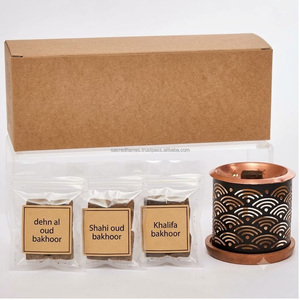 Arabic Bakhoor Incense Burner Gift Set Metal Mabkhara with Oud Tablets Ramadan Eid Luxury Home Fragrance <b>Box</b> Wholesale - Product Image 4