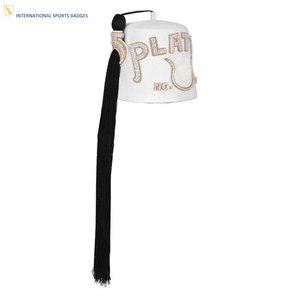 Chapeau Fez Maçonnique Traditionnel de Luxe de Haute Qualité avec Broderie 3D, Réglable, Unisexe, Utilisation Toutes Saisons - Product Image 5