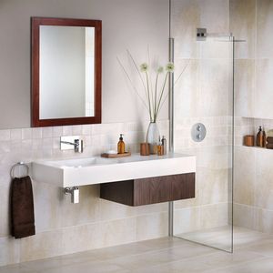 Specchio da parete moderno rettangolare con cornice effetto legno, 11,8x15,7 pollici, per bagno, camera da letto, soggiorno - Product Image 4