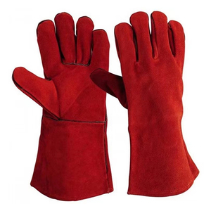 Gants de soudeur en cuir pour le coude, résistants à l'usure, antidérapants, isolants thermiques, respirants, anti-brûlures, pour soudage électrique - Product Image 1