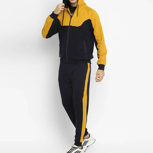 Conjunto Deportivo Personalizado de Invierno para Hombre y Unisex, Sudadera con Capucha y Pantalones de Chándal de Algodón Orgánico Transpirable, Estilo Casual - Product Image 1