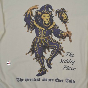 เสื้อสเวตเชิ้ตคอกลมสีขาวสำหรับผู้ชาย ทรงปกติ ผ้าฝ้ายถัก พิมพ์ลายสิงโตเจสเตอร์ สวมใส่สบายๆ ในฤดูใบไม้ร่วง ขายส่งราคาถูก - Product Image 5
