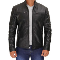 Veste en cuir pour homme à prix raisonnable, de haute qualité, neuve, moderne, élégante, tendance, avec logo personnalisé