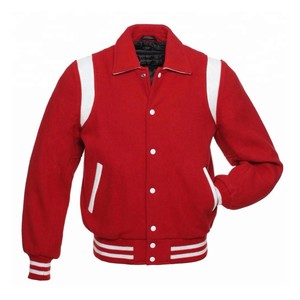 Nouvelle veste universitaire bleu royal personnalisée avec accents blancs, col rabattu, style preppy, vêtement d'extérieur d'automne, mélange de laine et de polyester - Product Image 3