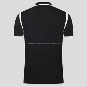 Chandail à manches courtes avec fermeture éclair pour polo de golf et col rabattu de marque privée pour le printemps et l'été pour hommes en tricot personnalisé - Product Image 2