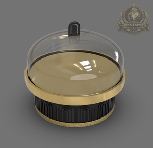 Stainless Steel Eco-Friendly Round <b>Cake</b> <b>Dome</b> with Base <b>and</b> <b>Stand</b> <b>Cake</b> Display Cover - Product Image 4
