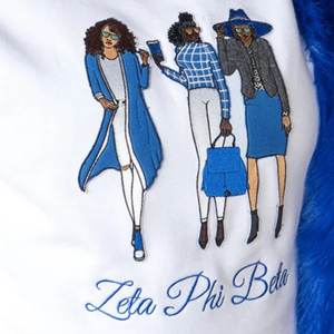 Sweat-shirt Zeta Phi Beta MFV Sister Sister pour femme, avec lettres grecques brodées, graphique décontracté, polaire de qualité supérieure - Product Image 4
