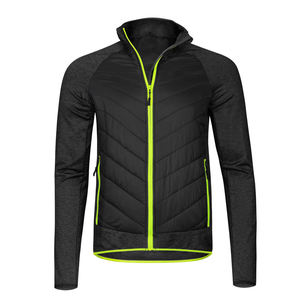 Chaqueta bomber híbrida para hombre, ligera, transpirable, cálida para invierno, con cremallera, aislada, personalizada para equitación. - Product Image 5