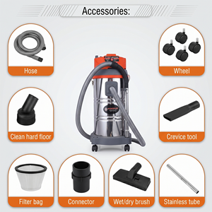 HYDROPLUS INTERNATIONAL HYDROVC50 50L Aspiradora de Acero Inoxidable para Limpieza en Seco y Húmedo, 1800W, Alta Succión 200MBAR, Electrónica, para el Hogar - Product Image 3