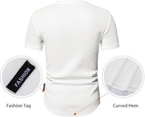 เสื้อยืดผู้ชาย ผ้าฝ้ายซูพิมา 100% เจอร์ซีย์ 220 กรัม คอกลม ไม่หดตัว พิมพ์ลายซิลค์สกรีน แขนสั้น ทรงปกติ - Product Image 3