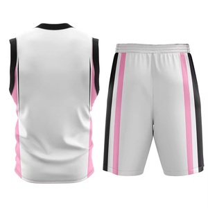 Unisex Basketball uniform V-<b>Neck</b> Sleeveless Moisture Wicking Sublimated Print Athletic Fit All Seasons White Blue Black Color - Product Image 6