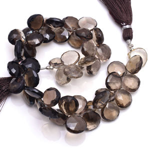 ลูกปัดควอตซ์สีน้ำตาลธรรมชาติทรงหัวใจเจียระไนคุณภาพพรีเมียม ชุดทำเครื่องประดับทำมือสำหรับสร้อยข้อมือ สร้อยคอ ต่างหู - Product Image 1