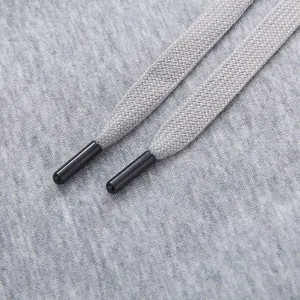 Sweat-shirt à capuche zippé gris pour homme, coupe classique, couleur unie, décontracté, pour l'automne, 100 % coton molletonné tricoté respirant, manches raglan - Product Image 5