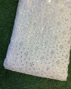 Luxury Sequin Embroidery Lace Fabric Floral Beaded Mesh Fabric African Wedding Party Dress Material - Product Image 4