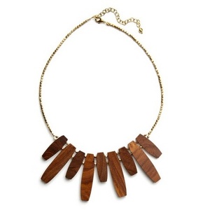 Handcrafted <b>Boho</b> Vintage Women's <b>Necklace</b> Statement Piece of Crystal Fashion Accessories Wood Material - Product Image 2