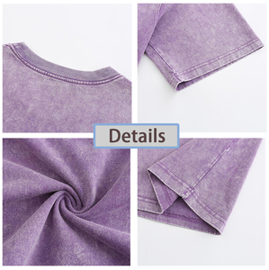 Camiseta Personalizada para Hombre, Estilo Acid Wash, Streetwear, Hip Hop, 100% Algodón, con Logotipo Personalizado, Talla Grande, Vintage - Product Image 4