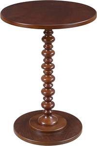 Wooden <b>Round</b> Bed <b>Side</b> <b>Table</b> End <b>Table</b>, <b>Side</b> <b>Table</b>, Night Stand Beach <b>Table</b> for Living Room Bedroom - Product Image 2