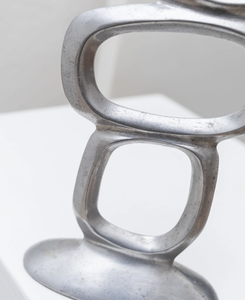 Porte-bougie moderne abstrait en métal, fait main, décoratif, pour table, pour la décoration de la maison et du salon - Product Image 3