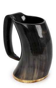 Corne à boire viking et accessoires, polie naturellement, faite à la main, tasse moderne conçue pour les vrais amateurs de Vikings - Product Image 6