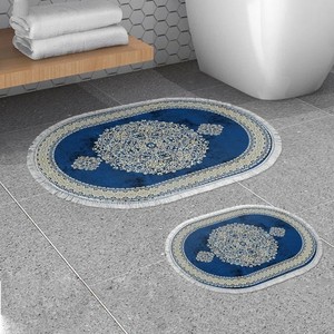 Tapis de bain moderne blanc en coton éponge 100% tissé, super absorbant, lavable, résistant aux taches, motif personnalisable pour salle de bain - Vente en gros - Product Image 2