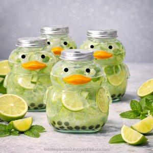 Botella PET con Forma de Pato Adorable de 500ml, Tapa de Rosca de Aluminio, Embalaje de Bebidas al por Mayor OEM de Asia - Product Image 3