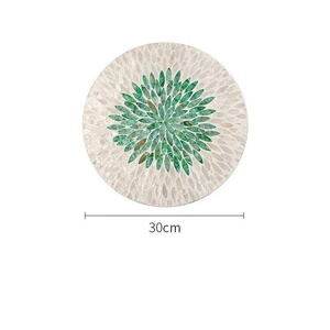 Salvamanteles Redondo Natural de 30 cm de Concha de Nácar de Agua Dulce Aislante - Product Image 6